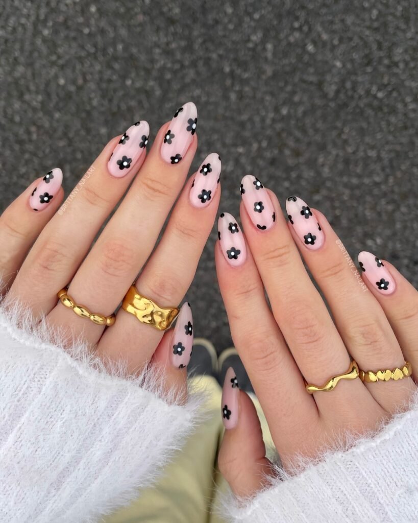 French elegant nude jelly nail art